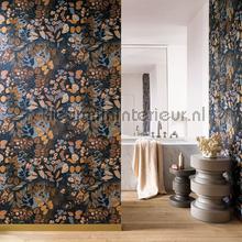 Belle de nuit indigo tapet Casamance Ete Indien 75091018