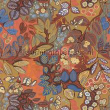 Belle de nuit garance cobalt tapet Casamance Ete Indien 75091120