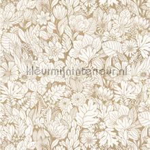 Dahlia vanille or tapet Casamance Ete Indien 75111732