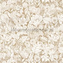 Dahlia vanille or carta da parati 75111732 flori Casamance