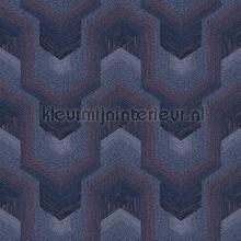 Polygonal dream Purple behang Dutch Wallcoverings Grafisch Abstract 