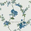 Flower light blue wallcovering FT221213 romantic Styles