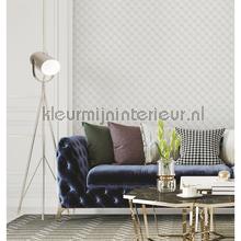 Geometric white behang Dutch Wallcoverings klassiek 