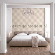 Geometric cream behang Dutch Wallcoverings klassiek 