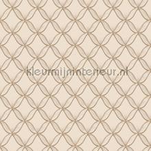 Geometric cream behang Dutch Wallcoverings klassiek 