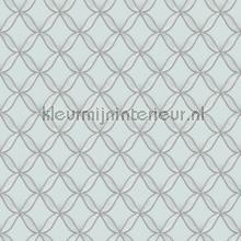 Geometric light blue wallcovering FT221223 Fabric Touch Dutch Wallcoverings