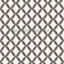 Geometric whiteblack behang Dutch Wallcoverings klassiek 
