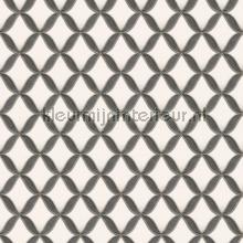 Geometric whiteblack tapeten Dutch Wallcoverings uni farben 