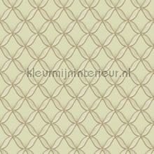 Geometric light green tapeten Dutch Wallcoverings Fabric Touch FT221225