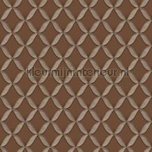 Geometric brown behaang FT221226 roijtjes Dutch Wallcoverings