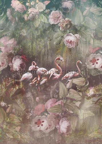 Flamingo Found dark tapeten ink7553 Floral Utopia Behang Expresse