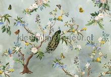 Secret Garden Turkuoise wallcovering Behang Expresse Floral Utopia ink7560