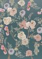 Tea Garden Romance wallcovering ink7561 flowers Pattern