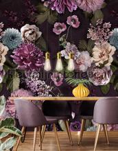 Mauve Afternoon wallcovering ink7565 flowers Behang Expresse