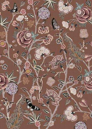 Pomegranate Butterscotch wallcovering ink7569 flowers Behang Expresse