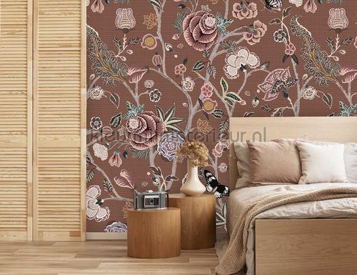 Pomegranate Butterscotch papier murales ink7569 Floral Utopia Behang Expresse