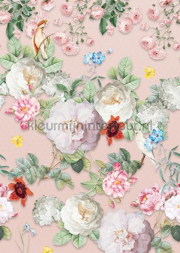 Sweet Rosa Pink wallcovering ink7584 Floral Utopia Behang Expresse