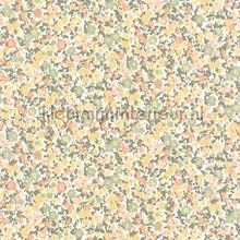 Pansy kaki corail jaune papel de parede Casadeco Wallpaper creations 