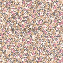 Pansy lilas beige rose papel de parede Casadeco Wallpaper creations 