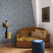 Pansy encre bleu behang Casadeco romantisch modern 