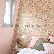 Cherry blanc rose tapet Casadeco Vintage Gamle 