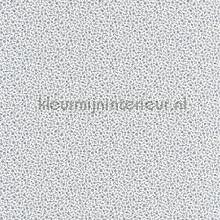 Myosotis bleu marine blanc papel pintado Casadeco Vendimia Viejo 