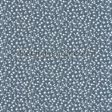 Lily of the valley bleu nuit wallcovering Casadeco Vintage- Old wallpaper 