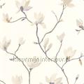 Suzhou beige lin papel de parede GADN82361093 flores Motivos