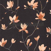 Suzhou orange crepuscule wallcovering Casadeco Vintage- Old wallpaper 