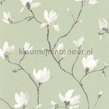 Suzhou vert sauge papel de parede GADN82367428 flores Casadeco