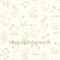 Herbier rose nude papel de parede GADN87624127 flores Motivos