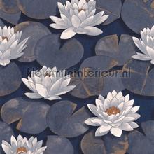 Nymphea bleu encre tapet Casadeco Gardens GADN87636981