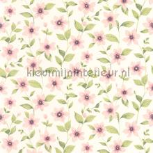 Clematites rose anglais tapet Casadeco Gardens GADN87644352
