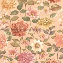 Dahlia rose nude tapet Casadeco Gardens GADN87664419