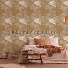 Liggende driehoek ruiten wallcovering AS Creation Geo Effect 383536