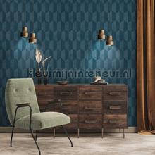 Zeshoekig ritme wallcovering AS Creation Geo Effect 385921