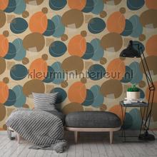 Handgetekende cirkelvormen papier peint AS Creation Geo Effect 385951