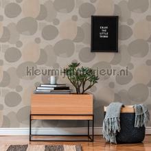 Handgetekende cirkelvormen wallcovering AS Creation Geo Effect 385954