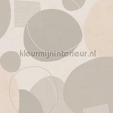 Handgetekende cirkelvormen wallcovering AS Creation Geo Effect 385954