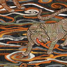 Tigris Burnt sienna papel de parede Arte urbana 