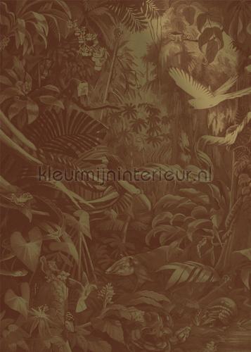 Tropical Landscapes gold metallic fotomurais MW-061 selva Kek Amsterdam