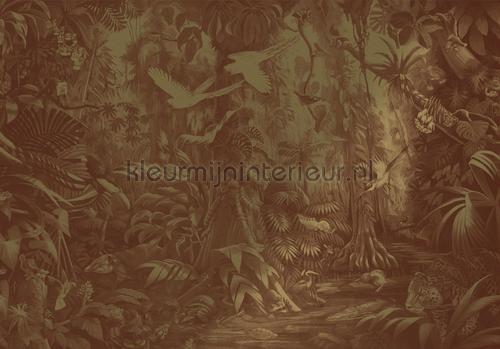 Tropical Landscapes gold metallic papier murales MW-063 Gold Metallics Kek Amsterdam