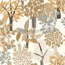 Peradeniya blanc mordore papel de parede Casamance Golfe du Bengale 75940100