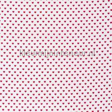 Hartjes stof rood wit tendaggio Kleurmijninterieur Tutti-immagini