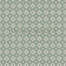 Lyckan emerald wallcovering Sandberg wood 