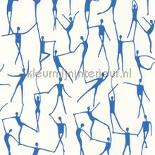Alberto bleu indigo papel de parede Casadeco Vendimia Velhos 