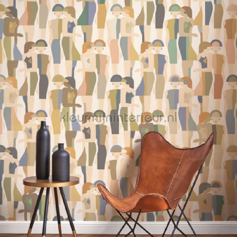 Fashion week multico fond blanc wallcovering CONI88444426 fantasy Casadeco