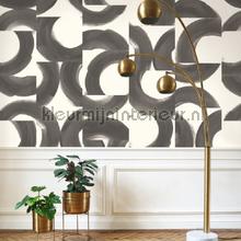 Not a circle charbon wallcovering Casadeco black white 