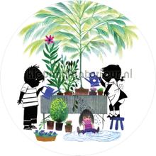 Kek amsterdam Jip en Janneke behangcirkels fottobehaang collectie