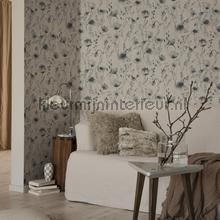 Lo indigo blue wallcovering Sandberg wood 